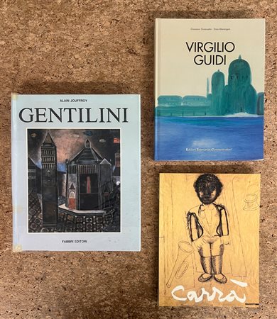 FRANCO GENTILINI, VIRGILIO GUIDI E CARLO CARRÀ - Lotto unico di 2 cataloghi