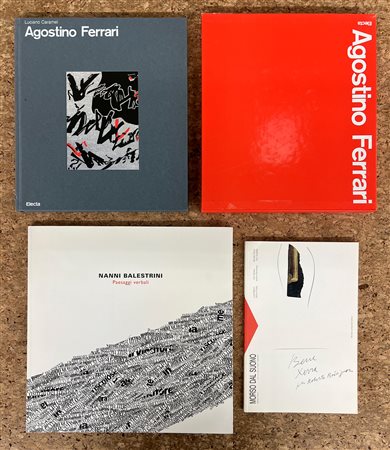 AGOSTINO FERRARI, NANNI BALESTRINI E WILLIAM XERRA - Lotto unico di 3 cataloghi