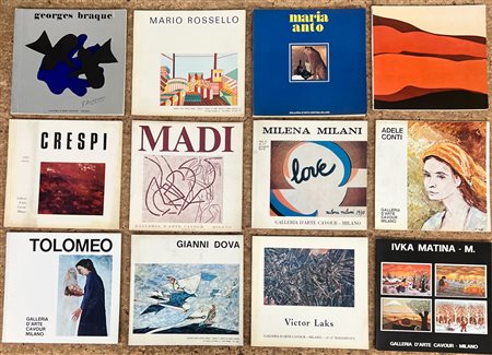 EDIZIONI GALLERIA D'ARTE CORTINA E CAVOUR, MILANO - Lotto unico di 12 cataloghi:
