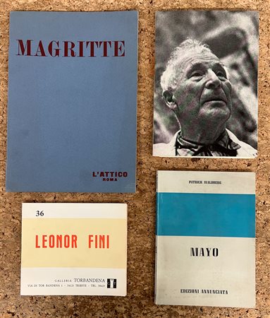 SURREALISMO (CHAGALL, MAGRITTE, MAYO E FINI) - Lotto unico di 3 cataloghi e un pieghevole