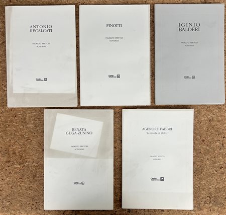 ESPOSIZIONI A PALAZZO SERTOLI, SONDRIO - Lotto unico di 5 cataloghi