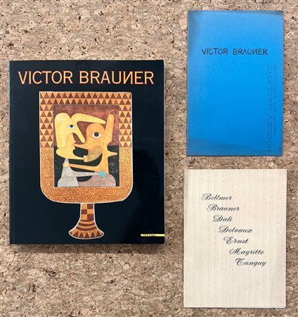 VICTOR BRAUNER - Lotto unico di 2 cataloghi e un pieghevole