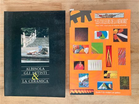 STUDIO F.22, PALAZZOLO SULL'OGLIO E ARTE E CERAMICA AD ALBISOLA - Lotto unico di 2 cataloghi