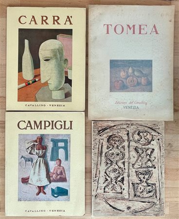 MASSIMO CAMPIGLI, FIORENZO TOMEA E CARLO CARRÀ - Lotto unico di 4 rari cataloghi: