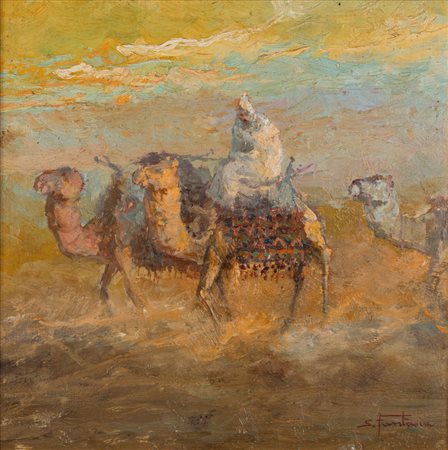 Salvatore Fantasia (Brindisi 1897 - Siena 1959)  - Ritorno del carovaniere, 1931