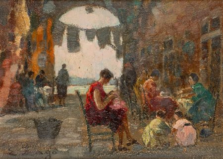 Erma Zago (Bovolone 1880 - Milano 1942)  - Venezia, vita quotidiana a Castello