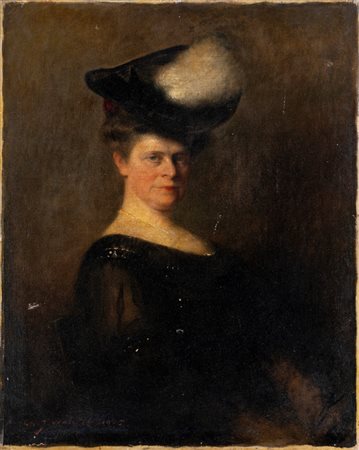 Charles Joseph Watelet (1867 - 1954)  - Ritratto di signora elegante, 1905