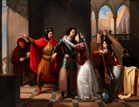Scuola lombarda, prima metà del secolo XIX - Scena storica