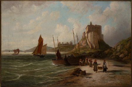 William Raymond Dommersen (1850 - 1927)  - Holy Island Castle