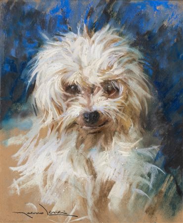 Marino Lenci (Napoli 1874 - 1939)  - Il cagnolino bianco