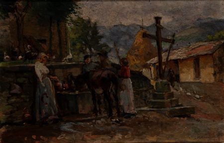 Alfonso Hollaender (Ratisbona 1845 - Firenze 1923)  - Il riposo