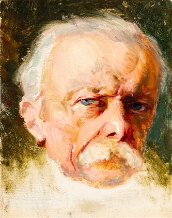 Filiberto Petiti (Torino 1845 - Roma 1924)  - Autoritratto