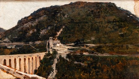Filiberto Petiti (Torino 1845 - Roma 1924)  - Ponte di Spoleto