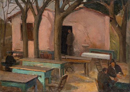 Scuola romana, prima metà del XX secolo - La fraschetta, 1940