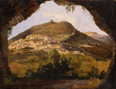 Antonio Marinoni (Bassano del Grappa 1796 - 1871)  - Veduta di Palestrina