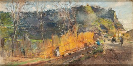 Giuseppe Casciaro (Ortelle 1863 - Napoli 1945)  - Bagnoli, 1911