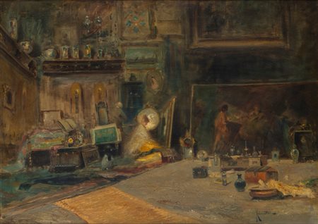 Oscar Ricciardi (Napoli 1864 - 1935)  - Dall'antiquario