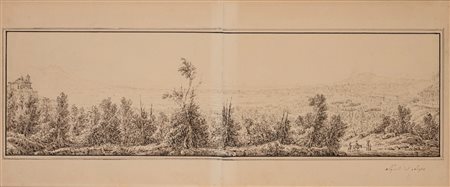 Antonio Senape (Roma 1788 - Napoli 1850)  - Veduta di Napoli