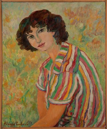 Adriana Pincherle (Firenze 1905 - 1996)  - La camicetta a righe, 1983