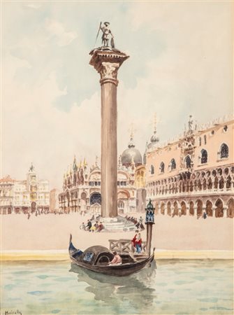 Scuola del secolo XIX - Venezia, la Piazzetta