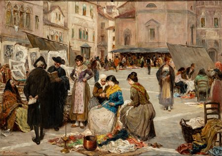 Vittorio Emanuele Bressanin (Musile di Piave 1860 - Venezia 1941)  - Venezia, Campo San Polo