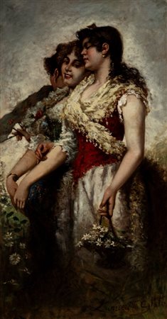 Egisto Lancerotto (Noale 1847 - Venezia 1916)  - Margherite
