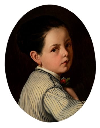 Scuola del secolo XIX - Ritratto di fanciulla