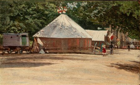 Angelo Torchi (Massa Lombarda 1856 - 1915)  - La giostra