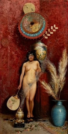 Fabio Fabbi (Bologna 1861 - Casalecchio di Reno  1946)  - Odalisca