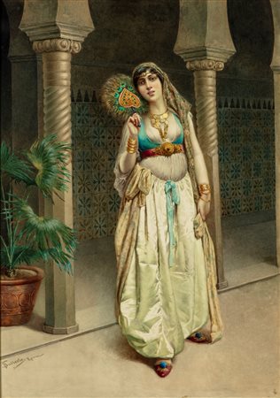 Federico Ballesio (1852 - 1943)  - Bellezza turca
