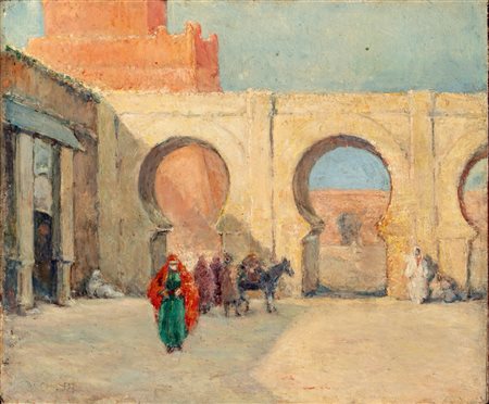 Ulisse Caputo (Salerno 1872 - Parigi 1948)  - Scena orientalista