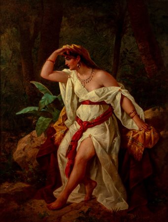 Stefano Ussi (Firenze 1822 - 1901)  - Cleopatra
