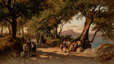 Johann Zahnd (1854 - 1934)  - Castel Gandolfo, 1879