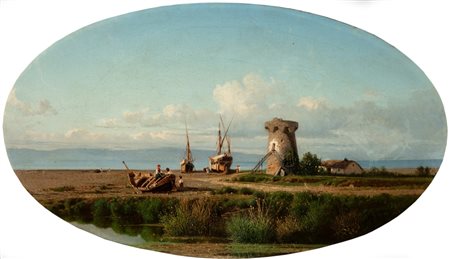 Alessandro La Volpe (Lucera 1820 - Roma 1887)  - Litorale campano