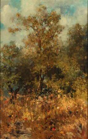 Federico Cortese (Napoli 1829 - 1913)  - Il bosco, 1881