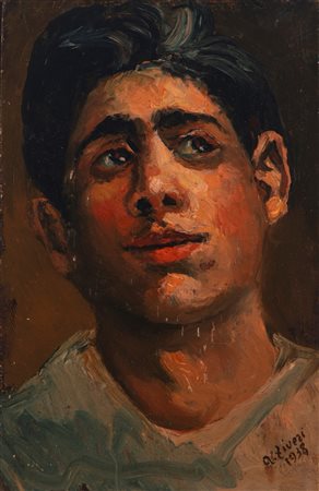 Alberto Ziveri (Roma 1908 - 1990)  - Ritratto di giovane, 1938