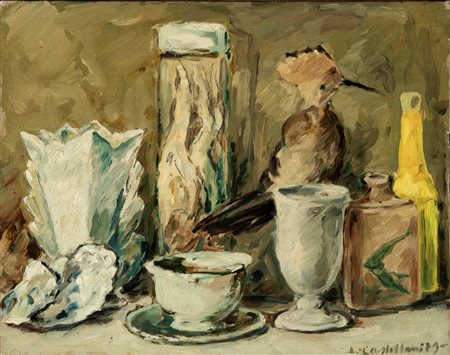 Leonardo Castellani (Faenza 1896 - Urbino 1984)  - Natura morta, 1979
