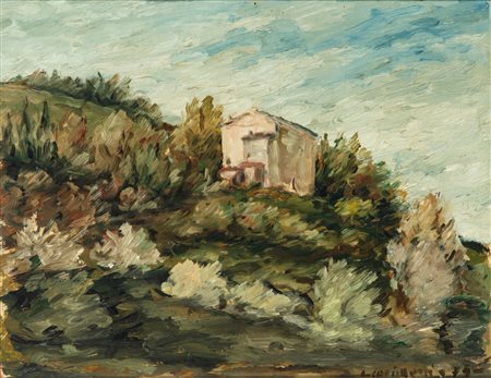 Leonardo Castellani (Faenza 1896 - Urbino 1984)  - Casa in campagna, 1979