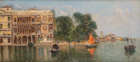 Antonio Reyna Manescau (Coin 1859 - Roma 1937)  - Venezia, la Ca' d'Oro