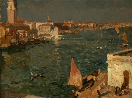 Beppe Ciardi (Venezia 1875 - Treviso  1932)  - Laguna
