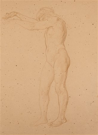 Adolfo de Carolis (Montefiore dell'Aso 1874 - Roma 1928)  - Studio per antiporta per "Notturno" di Gabriele D'Annunzio, 1921