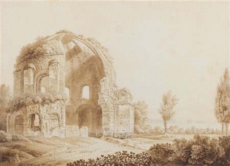 Wilhelm Friedrich Gmelin "Tempio di Minerva Medica" 1791
acquerello e china su c