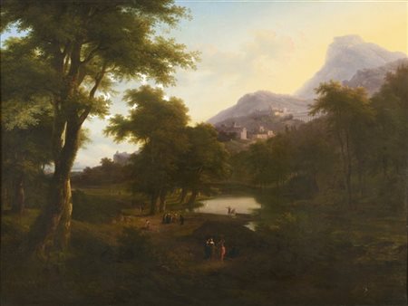 Louis Étienne Watelet "Veduta idealizzata di Tivoli" 1812
olio su tela (cm 150x2