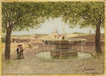 Antonietta Brandeis "Veduta dall'Accademia di Francia e Piazza del Popolo" 
copp