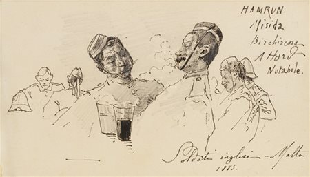 Cesare Biseo "Ricordi di un viaggio da Roma a Tubruc - Via Napoli, Messina, Malt