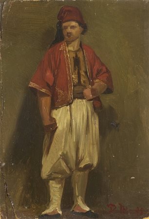 Domenico Morelli "Il turco" 1878
olio su tela libera (cm 29x20)
monogrammato e d