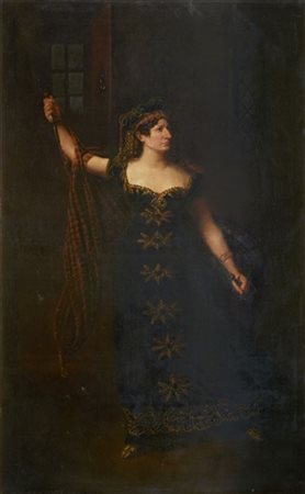 Scuola della prima metà del secolo XIX

"Lady Macbeth" 
olio su tela (cm 240x15