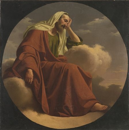 Giuseppe Diotti (Attribuito)

"Santo in meditazione" 
olio su tela (cm 79,5x79,5