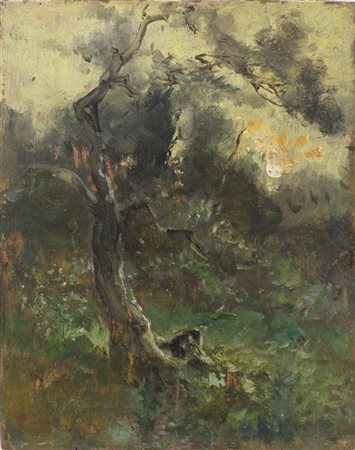 Pompeo Mariani "Zelata" 
olio su tavola (cm 40x32,5)
firmato in basso a sinistra