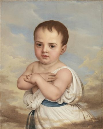 Franz Von Lenbach (Attribuito)

"Bambino" 1860
olio su tela (cm 55x45)
firmato e